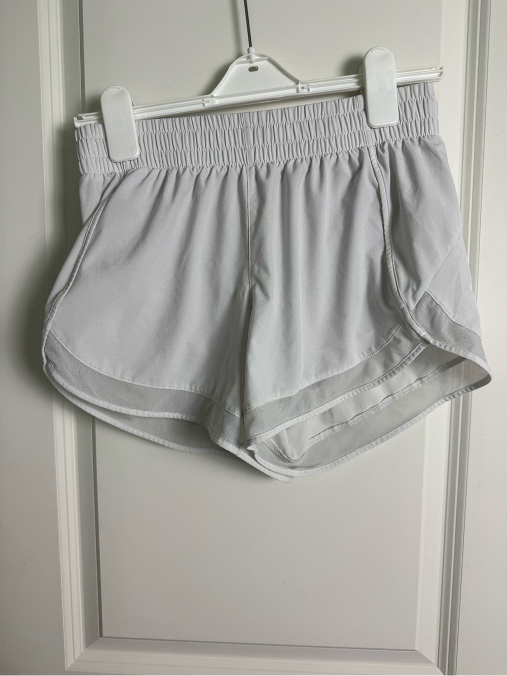 Athleta White Layered Athletic Shorts